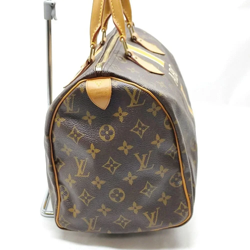 Authentic Louis Vuitton Speedy 30 Monogram Custom Stripe/Luxury Designer Handbag - Picture 5 of 16